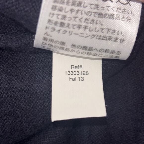 Eddie Bauer‎ Sweater Mens M Navy Blue Half Zip Cotton Cashmere Pullover Soft - Picture 5 of 15